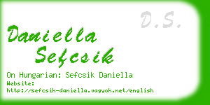 daniella sefcsik business card